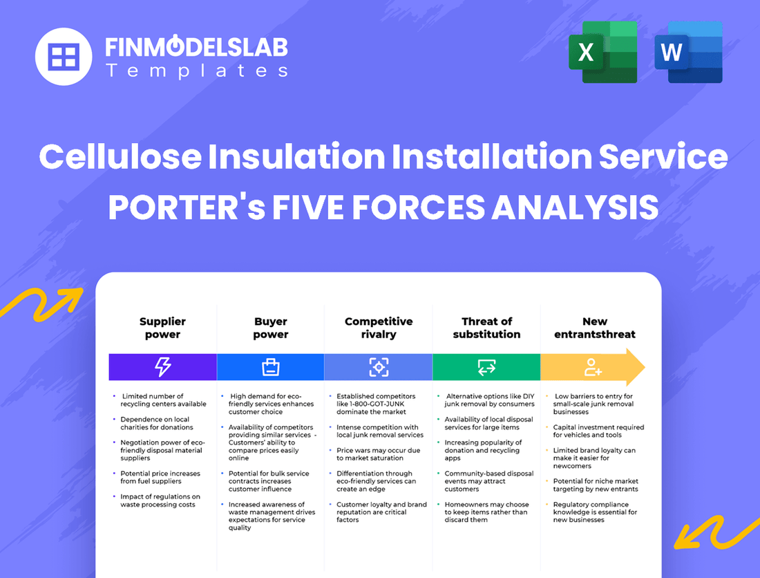Cellulose Insulation Installation Service Porter