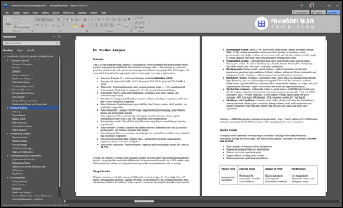 chamomile drink business plan marketing analysis financialmodelslab