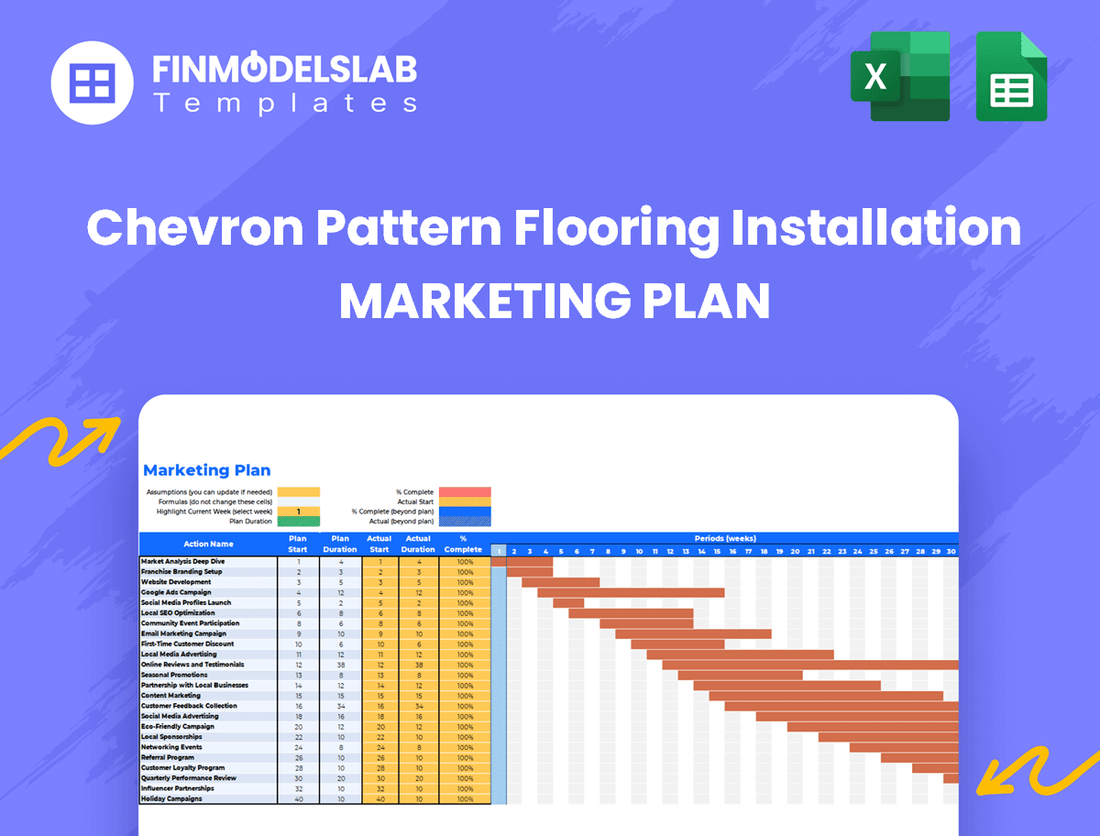 Chevron Pattern Flooring Installation Marketing Plan