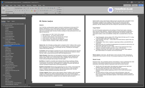 ci cd implementation business plan marketing analysis financialmodelslab