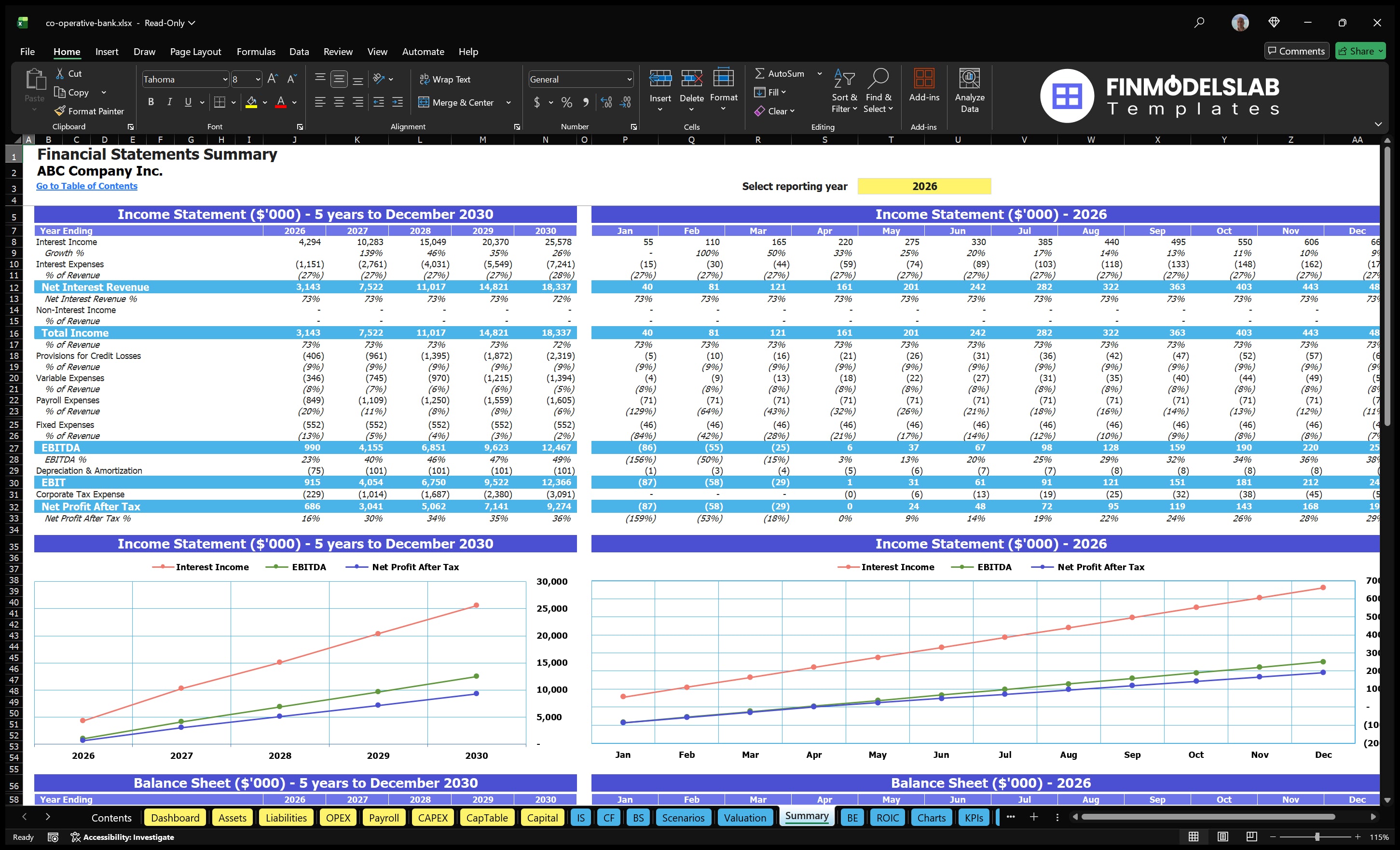 co operative bank financial model summary financialmodelslab