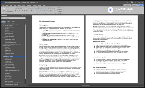 coding bootcamp business plan marketing plan financialmodelslab