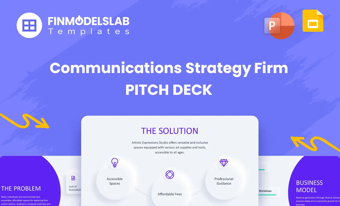 Communication Strategy Pitch Deck Head Image Financial Models Lab