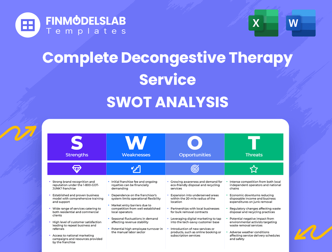 Complete Decongestive Therapy Service Business SWOT Analysis