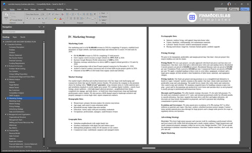 concrete masonry business plan marketing plan financialmodelslab