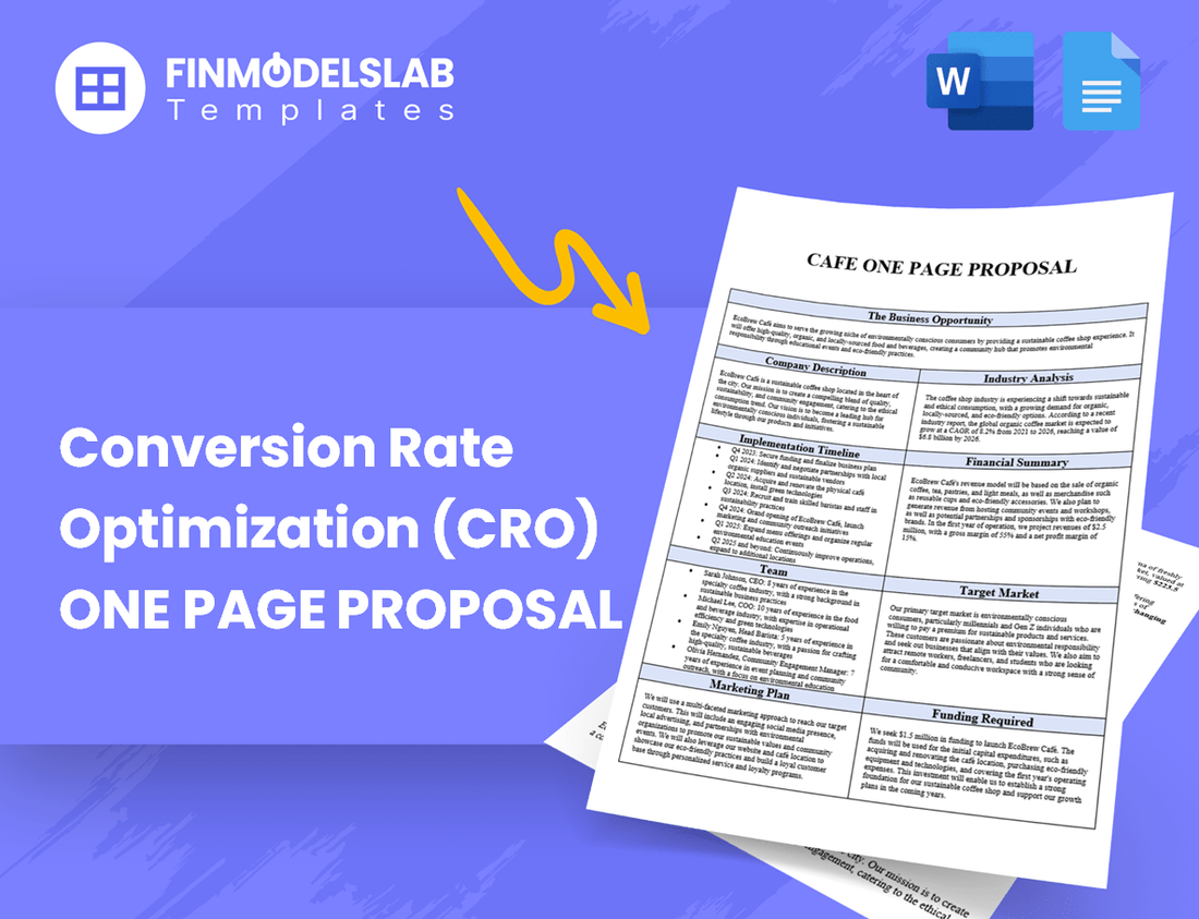 Conversion Rate Optimization (CRO) Business Proposal