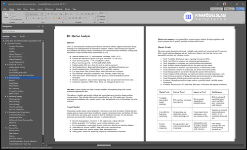 coral reef restoration business plan marketing analysis financialmodelslab