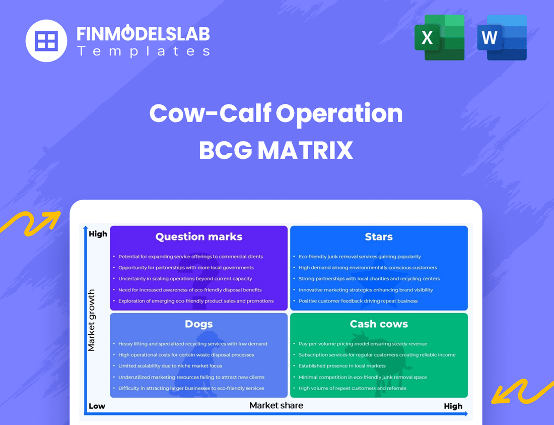 Cow-Calf Operation BCG Matrix