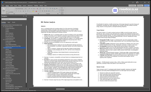 creative packaging design studio business plan marketing analysis financialmodelslab