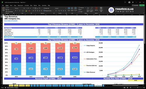credit risk assessment solutions financial model top revenue financialmodelslab
