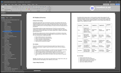 crowd simulation business plan product financialmodelslab