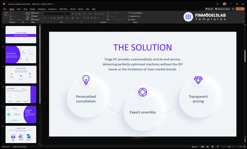 custom pc building service solution slide financialmodelslab