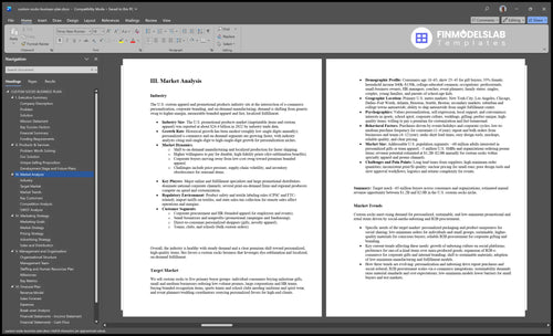 custom socks business plan marketing analysis financialmodelslab