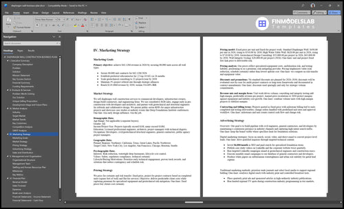 diaphragm wall business plan marketing plan financialmodelslab