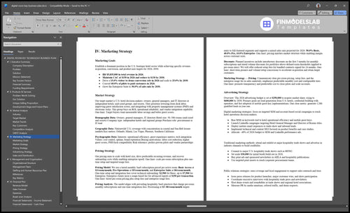 digital room key business plan marketing plan financialmodelslab