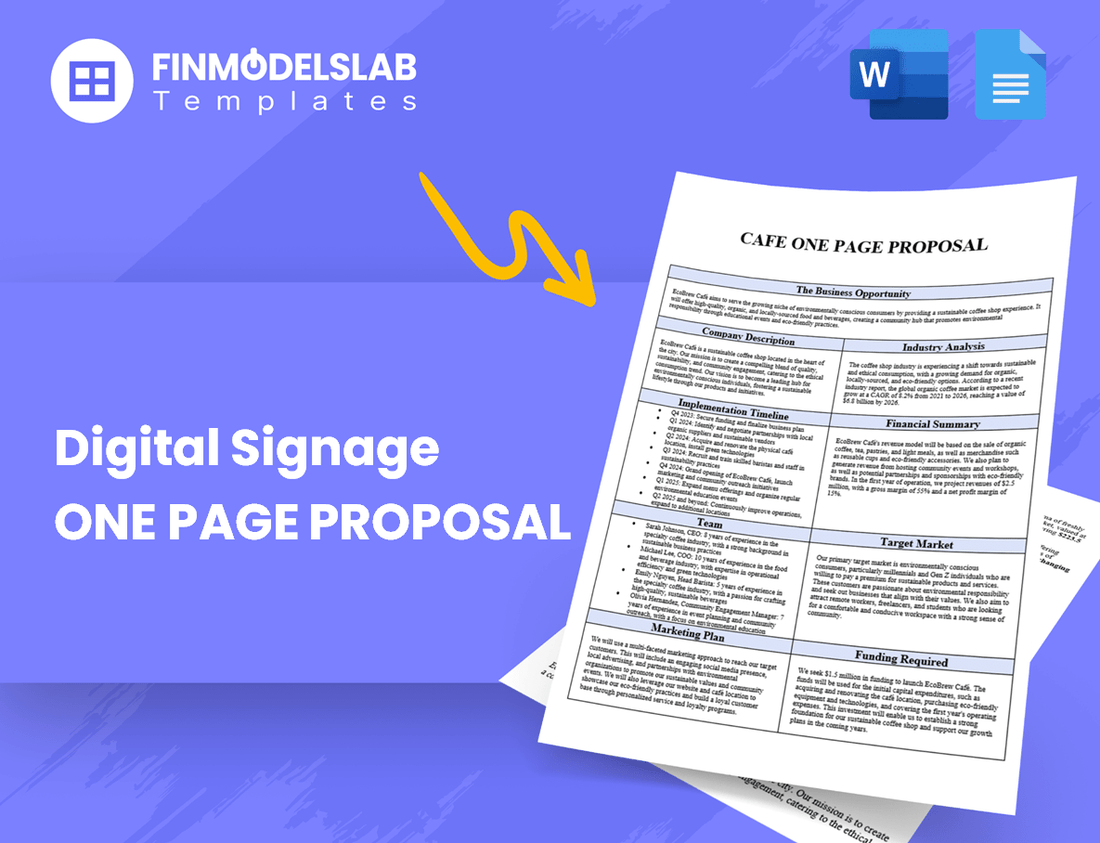 Digital Signage Business Proposal