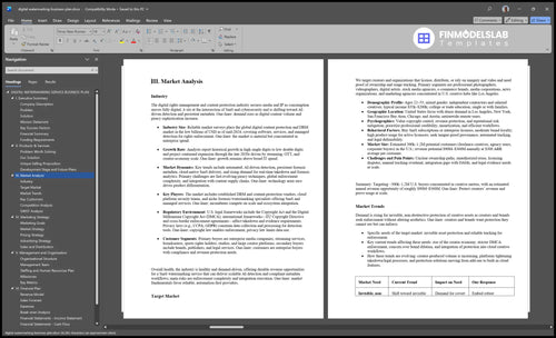 digital watermarking business plan marketing analysis financialmodelslab