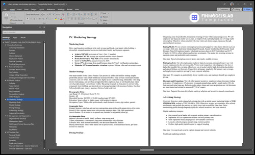 direct primary care business plan marketing plan financialmodelslab