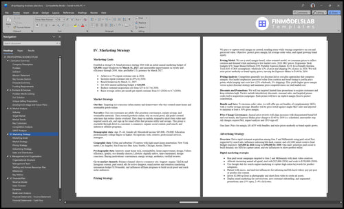 dropshipping business plan marketing plan financialmodelslab