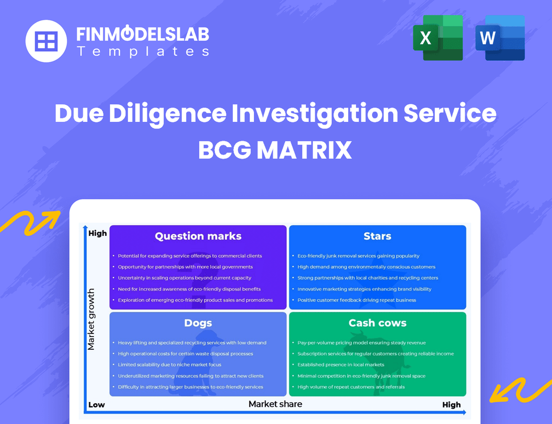 Due Diligence Investigation Service BCG Matrix