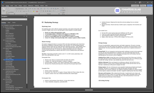 e commerce fulfillment services business plan marketing plan financialmodelslab