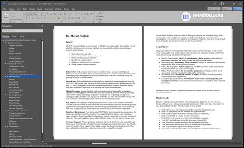 eco friendly restaurant business plan marketing analysis financialmodelslab