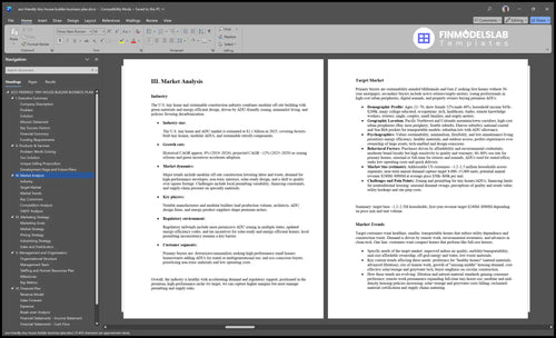 eco friendly tiny house builder business plan marketing analysis financialmodelslab