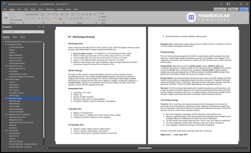electroluminescent wire business plan marketing plan financialmodelslab