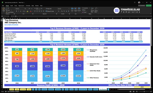 electrospinning nanofiber financial model top revenue financialmodelslab