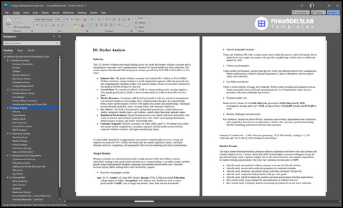 energy healing business plan marketing analysis financialmodelslab