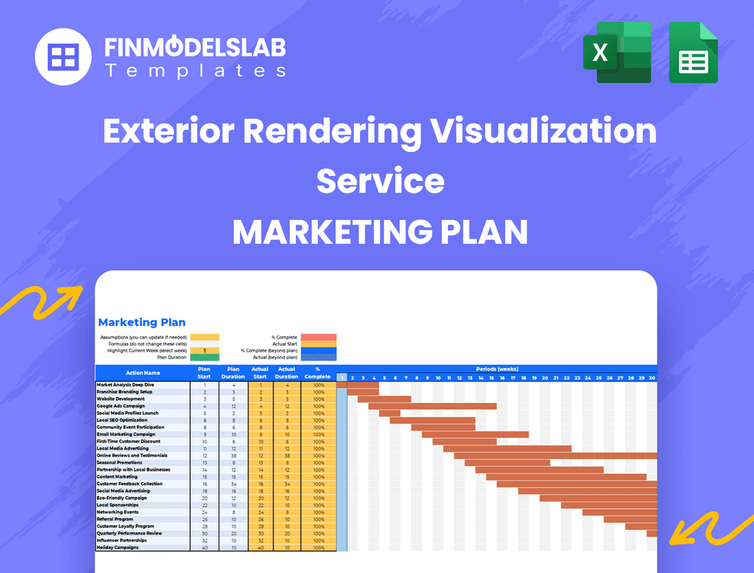 Exterior Rendering Visualization Service Marketing Plan