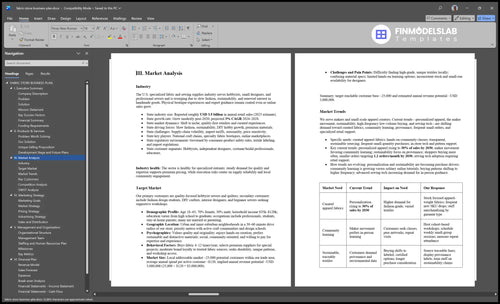 fabric store business plan marketing analysis financialmodelslab