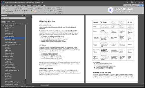 fiberglass insulation contractor business plan product financialmodelslab