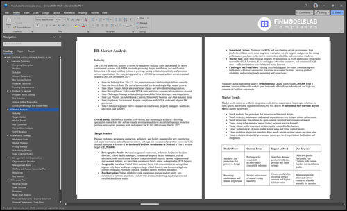 fire shutter business plan marketing analysis financialmodelslab