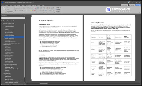 fish store business plan product financialmodelslab