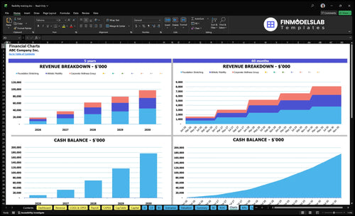 flexibility training financial model charts financialmodelslab