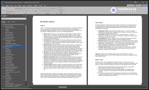 flood risk assessment business plan marketing analysis financialmodelslab