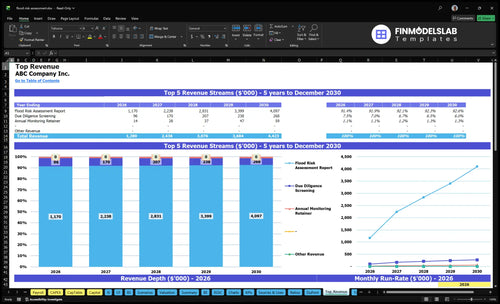 flood risk assessment financial model top revenue financialmodelslab