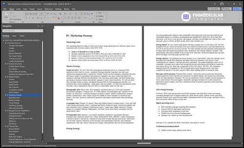fuel consumption monitoring business plan marketing plan financialmodelslab