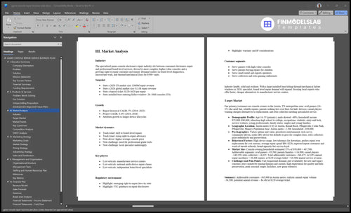 game console repair business plan marketing analysis financialmodelslab
