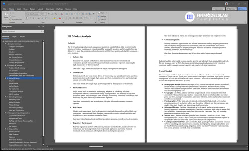 gardening landscaping business plan marketing analysis financialmodelslab