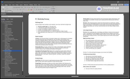 golf club business plan marketing plan financialmodelslab