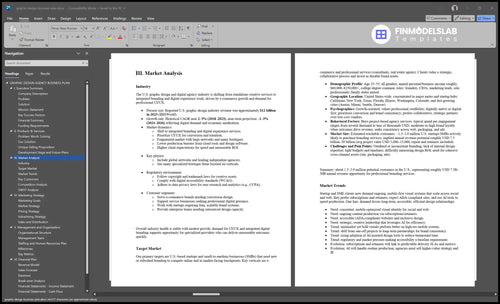 graphic design business plan marketing analysis financialmodelslab