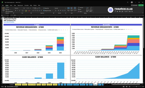hair mineral analysis financial model charts financialmodelslab