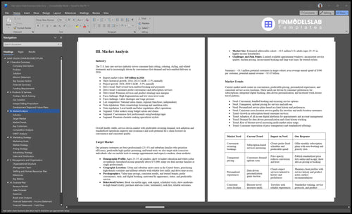 hair salon chain business plan marketing analysis financialmodelslab