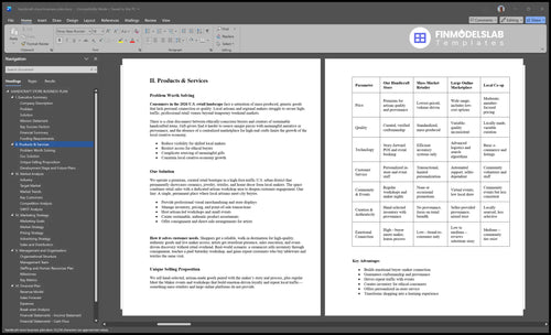 handicraft store business plan product financialmodelslab