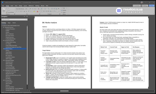 healthy snack bar business plan marketing analysis financialmodelslab