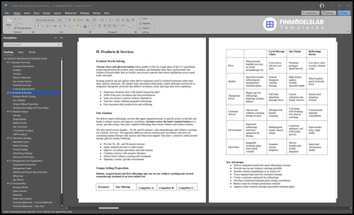 holistic reflexology business plan product financialmodelslab