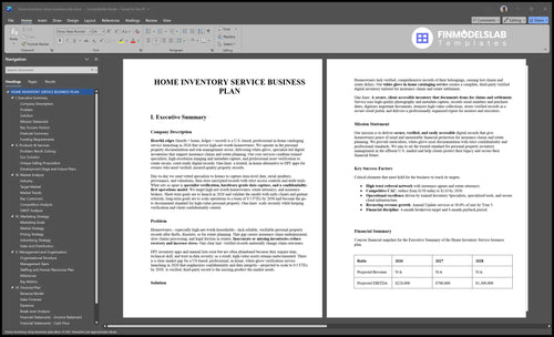 home inventory shop business plan executive summary financialmodelslab