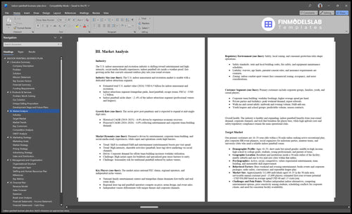 indoor paintball business plan marketing analysis financialmodelslab
